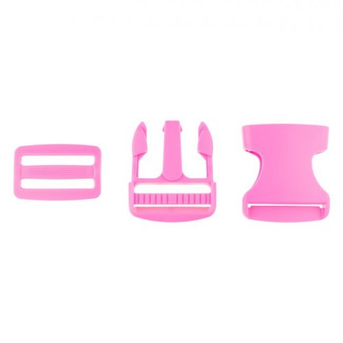Verschluss-Set - pink - 3,8 cm